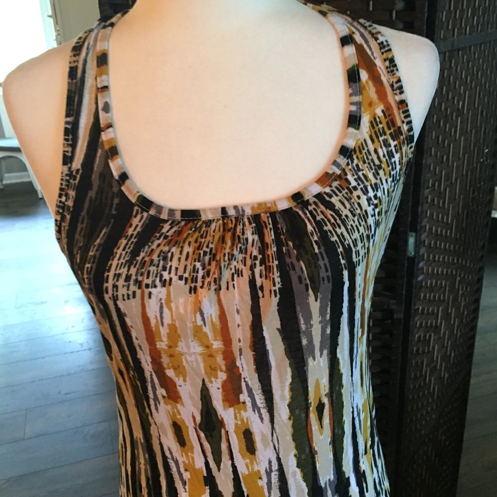 Black and Gold Lace Back Tank